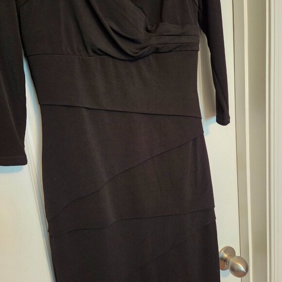 WHBM Instantly Slimming Dress 3/4 Sleeve Black dress, Size 2 - Picture 2 of 5